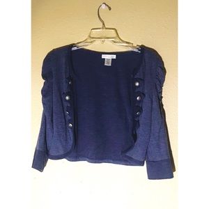💠 AGACI Military style Blue 3/4 sleeve cardigan